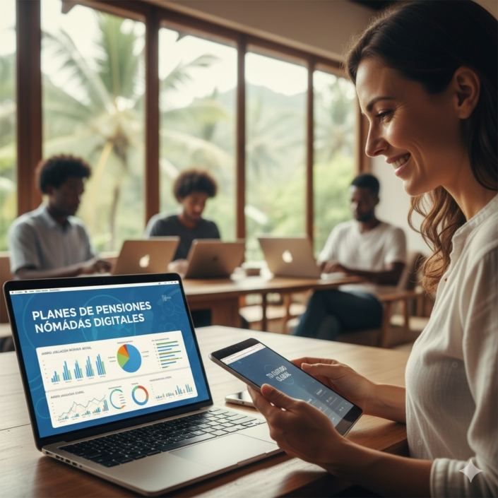 Descubre planes de pensiones para nómadas digitales y asegura tu ahorro jubilación nómada digital. ¡Planifica tu futuro financiero donde sea que estés! Descubre planes de pensiones para nómadas digitales y asegura tu ahorro jubilación nómada digital. ¡Planifica tu futuro financiero donde sea que estés!